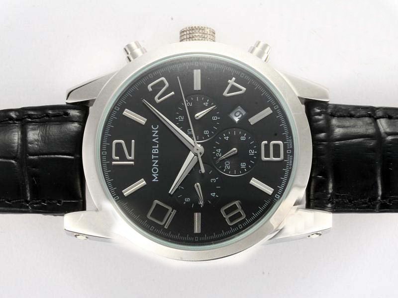 Montblanc Timewalker Chronograph M29430 Black Dial 43mm Automatic Watch watches
