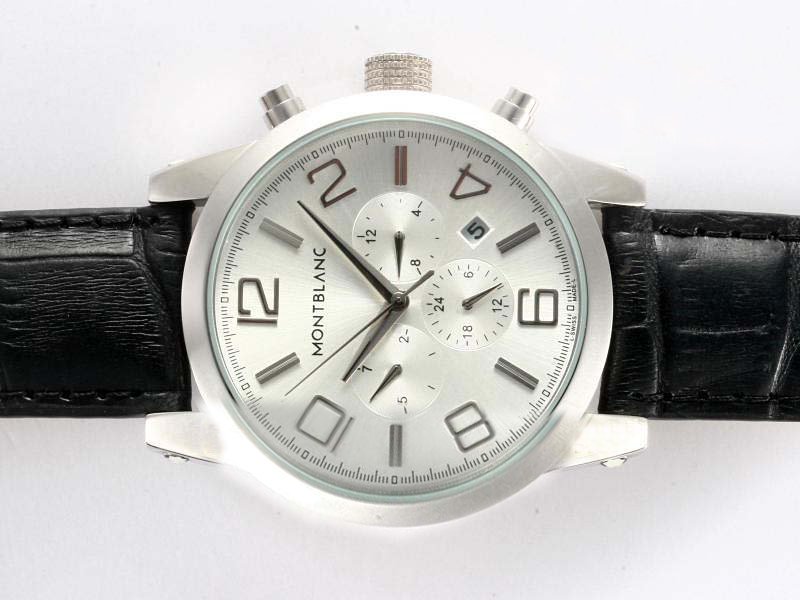 Montblanc Timewalker Chronograph M29430 White Dial Round Automatic Watch watches