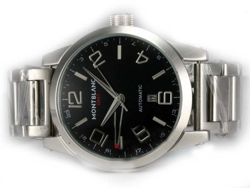 Montblanc Timewalker GMT 36064 43mm Automatic Black Dial Watch watches