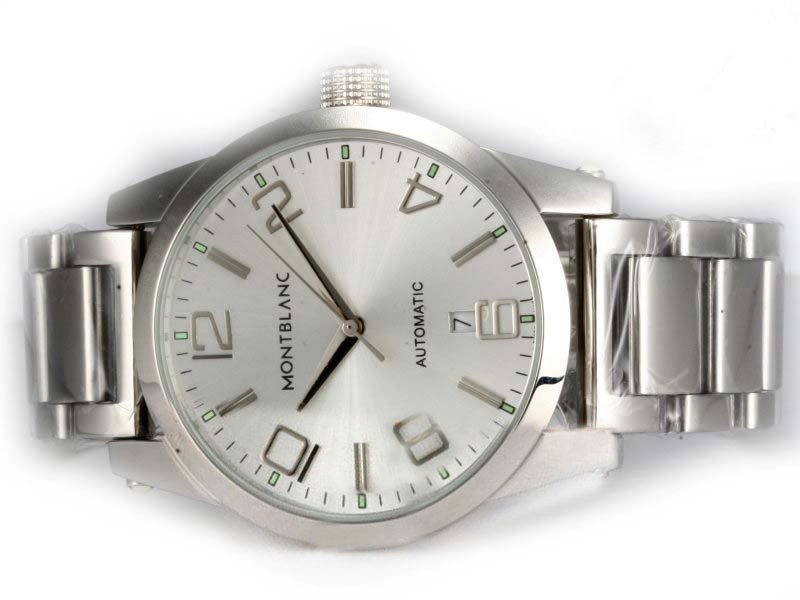 Montblanc Timewalker Large 09673 Mens Stainless Steel Bezel Automatic Watch watches