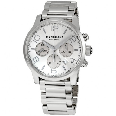 Montblanc Timewalker Silver Dial Steel Case Men's Watch 9669 watches