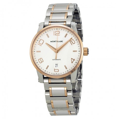 Montblanc Timewalker Silver Dial Two-tone Men's Watch 110329 watches