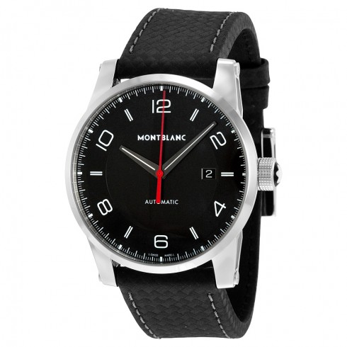 Montblanc Timewalker Urban Automatic Black Dial Black Leather Men's Watch 113877 watches