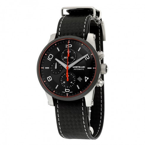 Replica Montblanc Timewalker Urban Speed Chronograph Automatic Black Dial Black Leather Men's Watch 113827 Watch