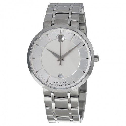 Movado 1881 Silver Dial Automatic Men's Stainless Steel Watch 0606915 watches