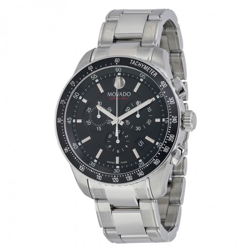 Movado 800 Black Dial Performance Steel Chronograph Men's Watch 2600094 watches