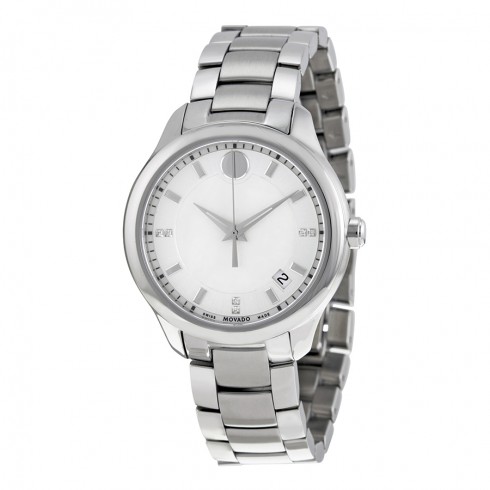 Movado Bellina White Mother Of Pearl Dial Ladies Stainless Steel Watch 0606978 watches