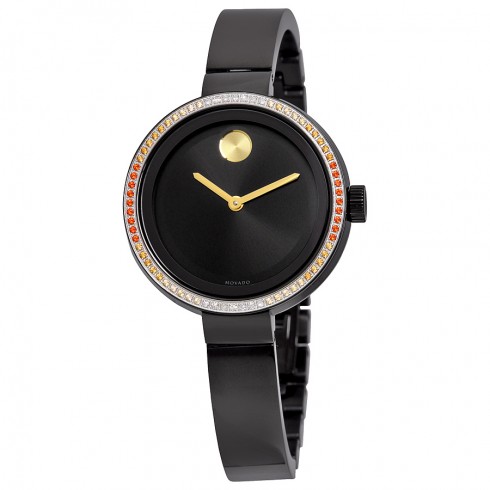 Movado Bold Black Metallic Dial Ladies Watch 3600283 watches