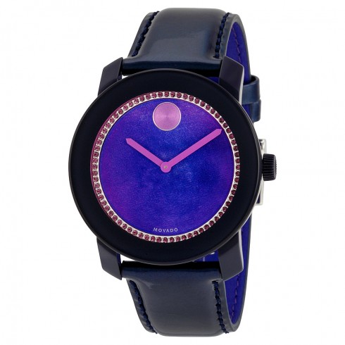 Movado Bold Purple Watercolor Dial Ladies Watch 3600268 watches