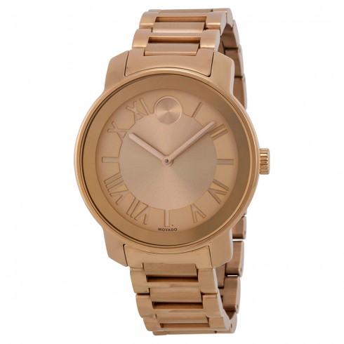 Movado Bold Rose Dial Rose Gold-tone Unisex Watch 3600199 watches