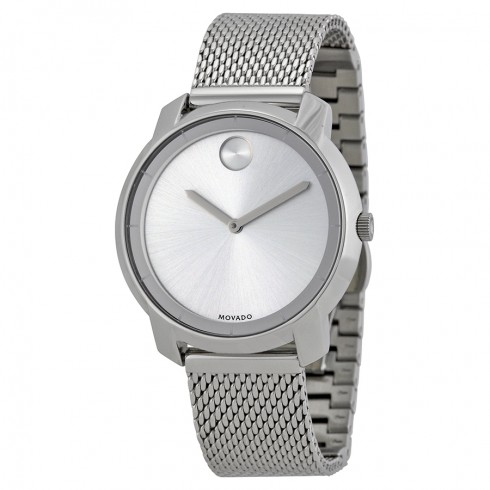 Movado Bold Silver Dial Stainless Steel Mesh Ladies Watch 3600241 watches