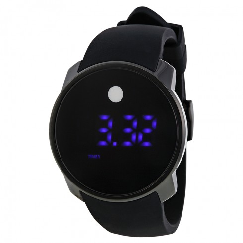 Movado Bold Touch Screen Digital Dual Time Black Silicone Men's Watch 3600144 watches