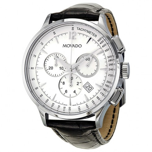 Movado Circa Chronograph White Dial Men's Watch 0606575 watches