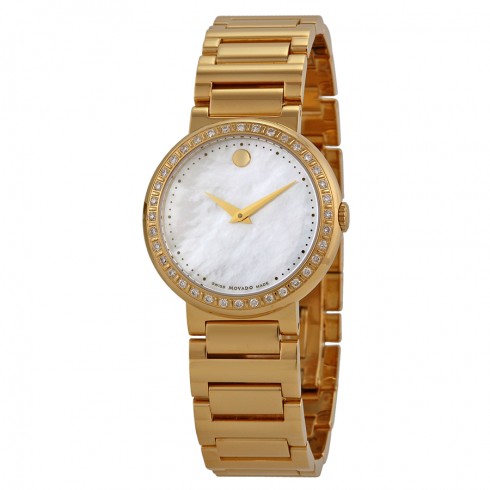 Movado Concerto Mother of Pearl Gold-plated Ladies Watch 0606422 watches