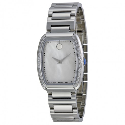 Movado Concerto White Mother of Pearl Stainless Steel Ladies Watch 0606548 watches