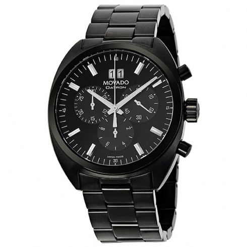 Movado Datron Chronograph Black PVD Men's Watch 0606535 watches