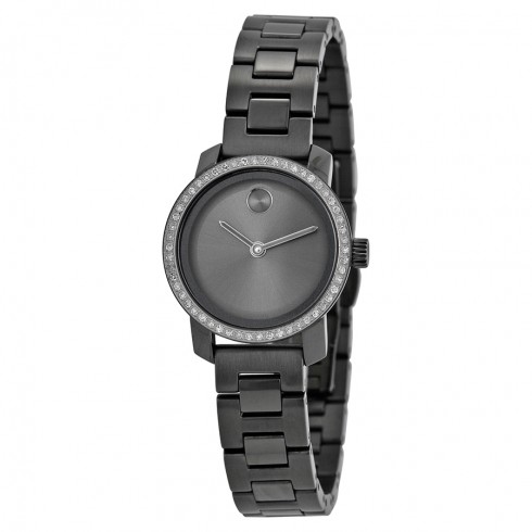 Movado Grey Dial Gray Ion-plated Ladies Watch 3600226 watches