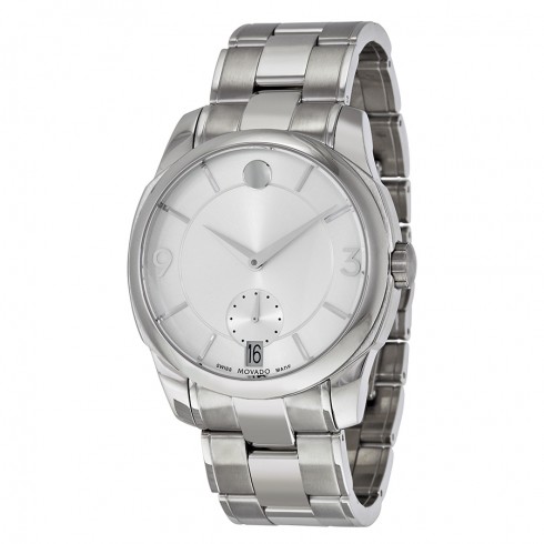 Movado LX Silver Dial Stainless Steel Men's Watch 0606627 watches