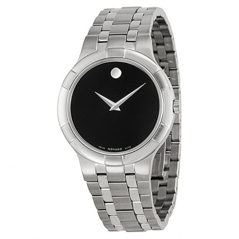 Movado Metio Black Dial Stainless Steel Men's Watch 0606203 watches