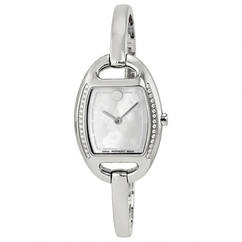 Movado Miri Diamond Mother of Pearl Stainless Steel Ladies Watch 0606607 watches