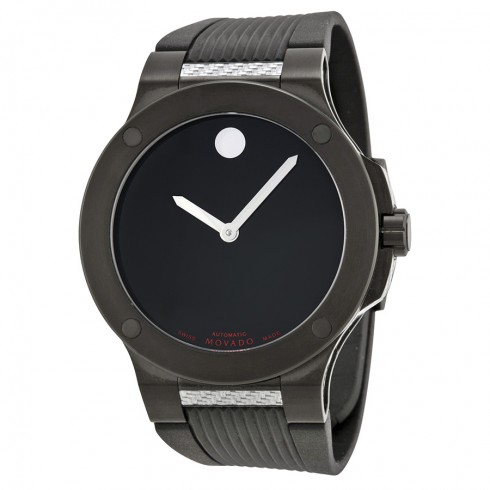 Movado SE Extreme Automatic Black Dial Black Rubber Men's Watch 0606492 watches