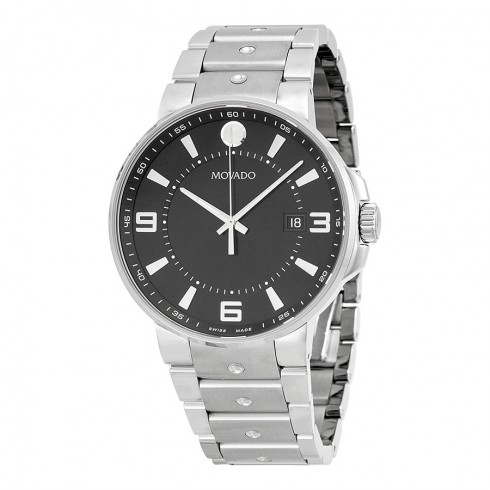 Movado SE Pilot Black Dial Stainless Steel Men's Watch 0606761 watches