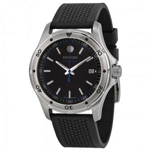 Movado Series 800 Black/Blue Dial Men's Watch 2600101 watches