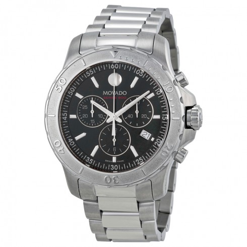 Movado Series 800 Chronograph Black Dial Stainless Steel Men's Watch 2600110 watches