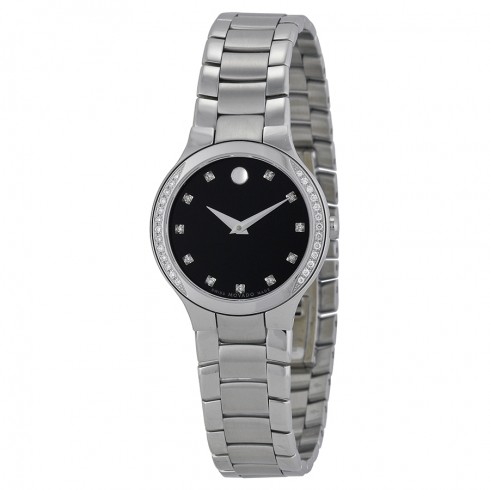 Movado Serio Diamond Museum Dial Ladies Watch 0606491 watches
