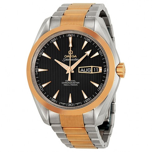 Omega Aqua Terra Annual Calendar Grey Dial Stainless Steel 18kt Rose Gold Men's Watch 231.20.43.22.06.001 watches