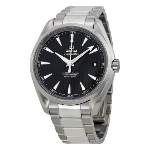Omega Aqua Terra Automatic Chronometer Black Dial Stainless Steel Men's Watch 23110422101003 watches