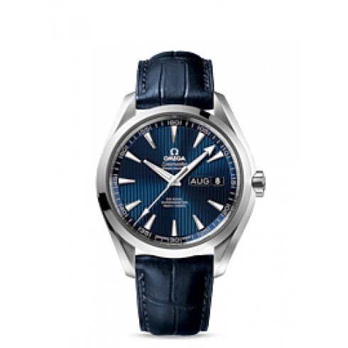 Replica Omega Aqua Terra Co-Axial Annual Calendar Blue Dial Men's Watch 231.13.43.22.03.002 Watch