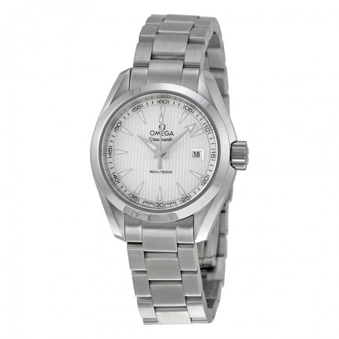 Omega Aqua Terra Silver Dial Stainless Steel Ladies Watch 23110306002001 watches