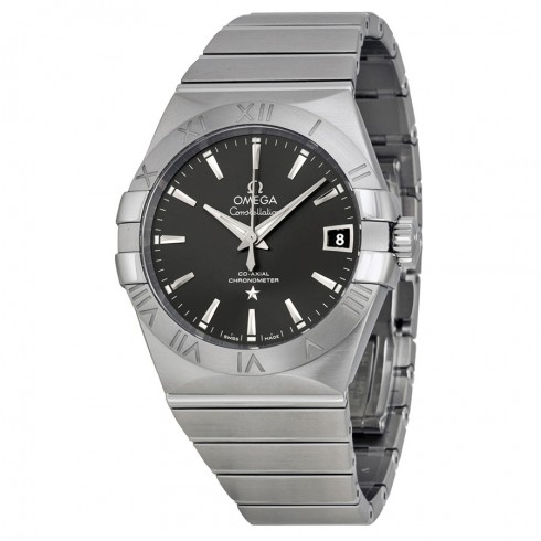 Omega Constellation Automatic Co-Axial Dark Grey Dial Stainless Steel Unisex Watch 12310382106001 watches