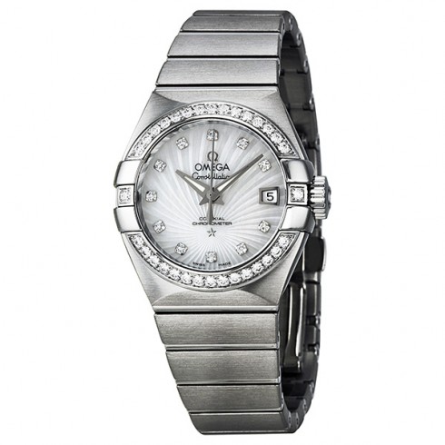 Omega Constellation Automatic Diamond Mother of Pearl Dial Ladies Watch 12315272055001 watches