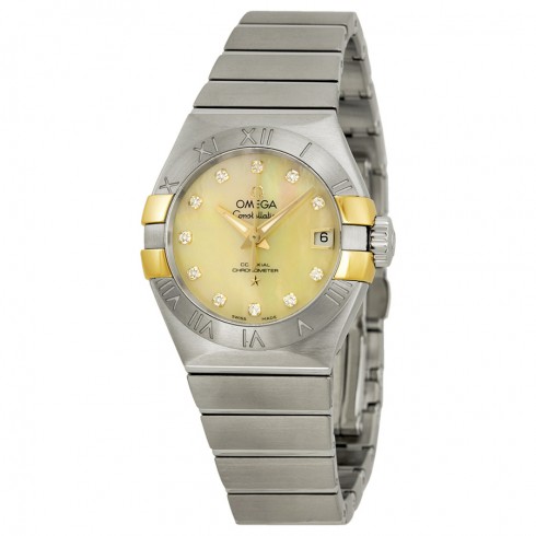Omega Constellation Automatic Mother of Pearl Dial Stainless Steel Ladies Watch 12320272057003 watches