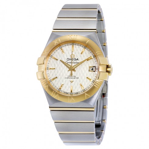 Omega Constellation Automatic Siver Dial Steel and 18kt Yellow Gold Men's Watch 12320352002006 watches
