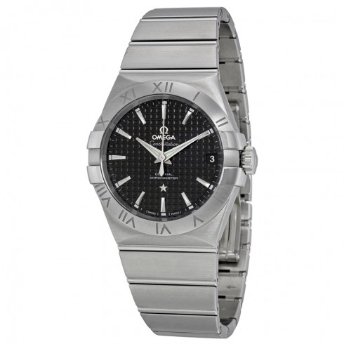 Omega Constellation Black Dial Stainless Steel Men's Watch 123.10.38.21.01.002 watches