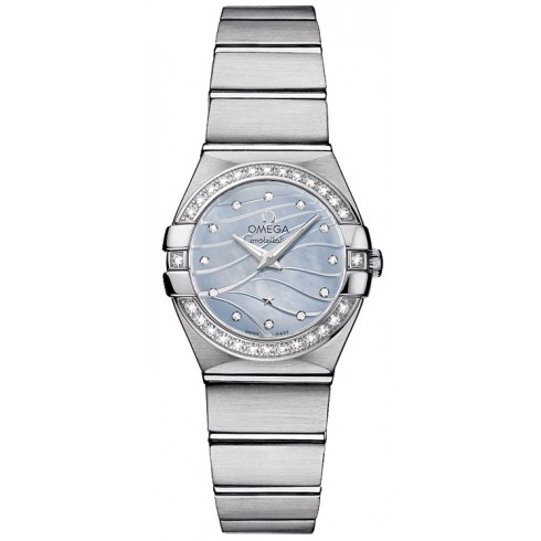 Omega Constellation Blue Mother-Of-Pearl Dial Ladies Watch 123.15.24.60.57.001 watches
