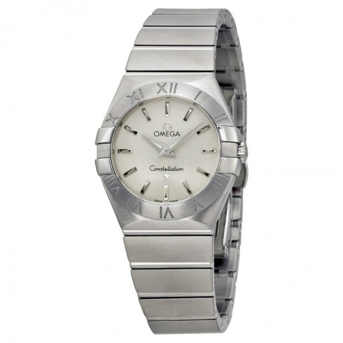 Omega Constellation Brushed Steel Ladies Watch 123.10.27.60.02.001 watches