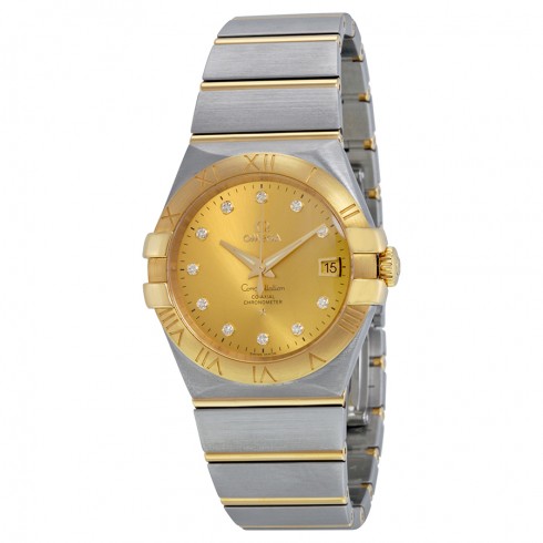 Omega Constellation Champagne Dial Unisex Watch 123.20.35.20.58.001 watches