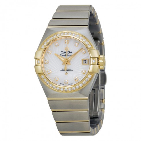 Omega Constellation Chronomete Automatic Mother of Pearl Dial Stainless Steel Ladies Watch 12325272055002 watches