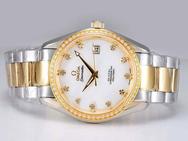 Omega Constellation Chronometer 123.25.35.20.52.002 Gold 18k Gold Strap White Dial 38mm Watch watches