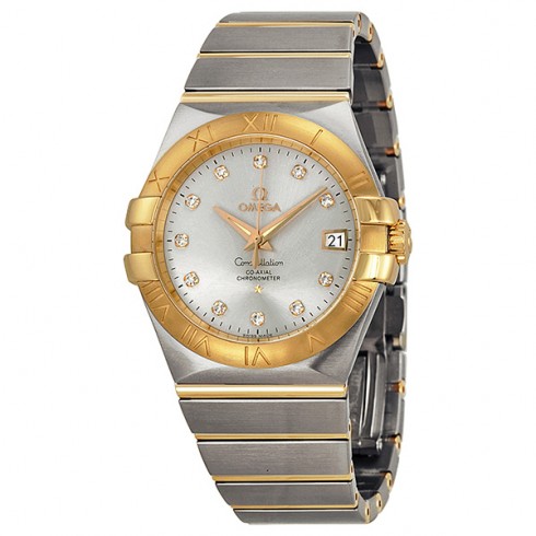 Omega Constellation Chronometer 35mm Automatic Silver Dial Unisex Watch 12320352 watches