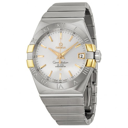 Omega Constellation Co-Axial Automatic Stainless Steel and Yellow Gold Men's Watch 123.20.38.21.02.005 watches