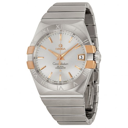 Omega Constellation Co-Axial Automatic Steel and Rose Gold Men's Watch 12320382102004 watches