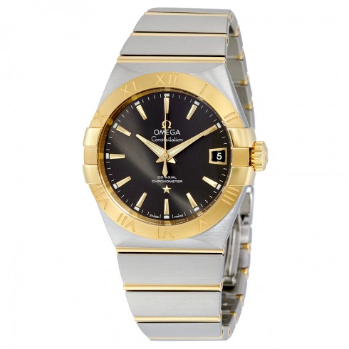 Omega Constellation Co-Axial Grey Dial Stainless Steel with Yellow Gold Men's Watch 12320382106001 watches