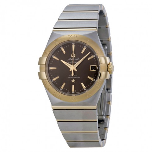 Omega Constellation Grey Dial Steel and 18kt Yellow Gold Men's Watch 12320352006001 watches