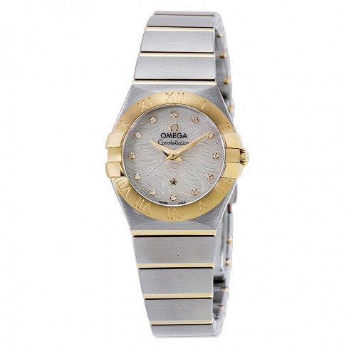 Omega Constellation Mother Of Pearl Dial Two-tone Stainless Steel Ladies Watch 123.20.24.60.55.008 watches