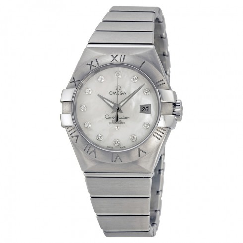 Omega Constellation Mother of Pearl Dial Stainless Steel Ladies Watch 12310312055001 watches